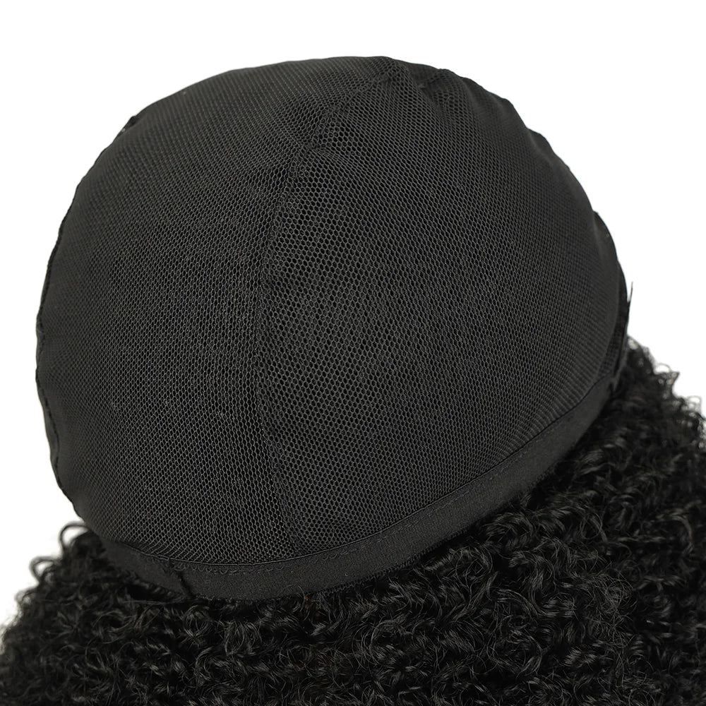 Synthetic Short Wig Afro Loose Curly Wigs For Black Women Short Curly Afro Wigs with Bangs Natural Curly Cosplay Party