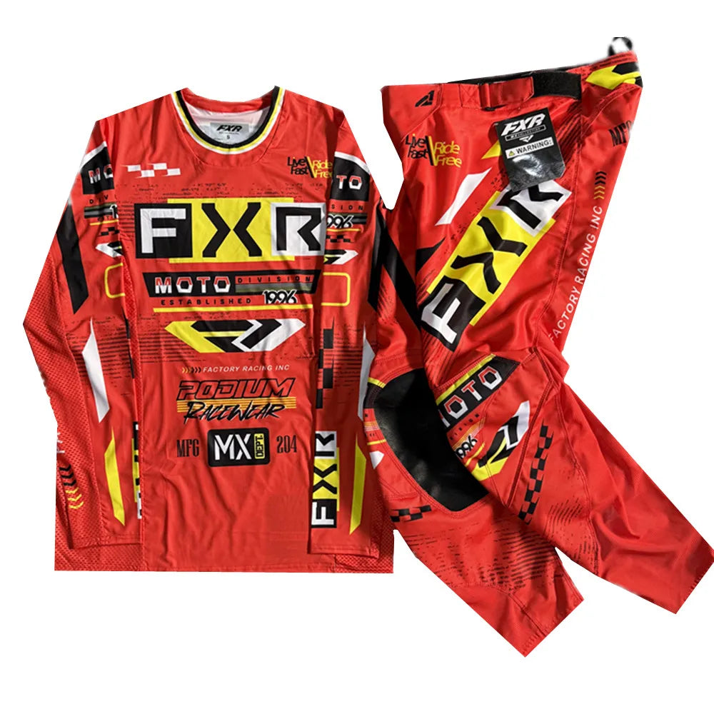 Motorcycle NEW Motorcycle Clothing Set Off Road MX Jersey Pants Set Dirt Bike Combo Gear Set Racing Motocross Set