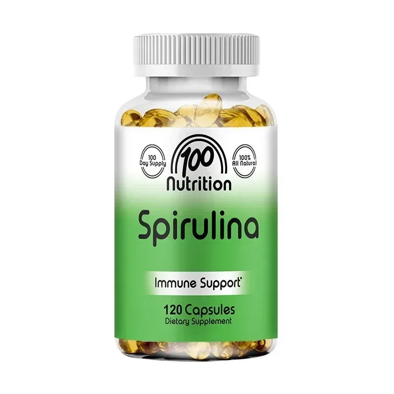 Organic Spirulina 2000 Mg Supplement - Helps Detoxification, Immune System, Cardiovascular, Antioxidants, B Vitamins