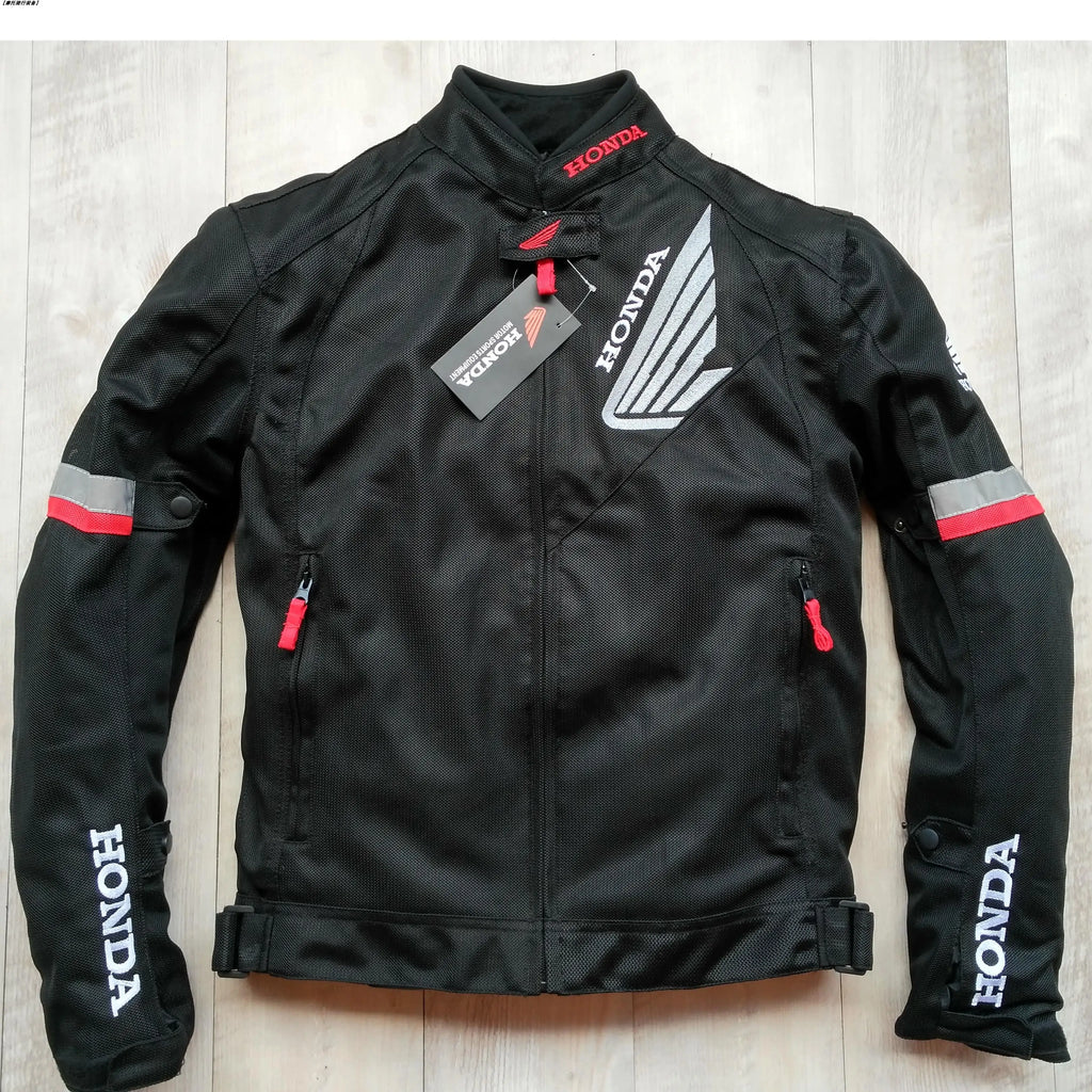 Honda Motorcycle Jacket with CE Body Armor F1 Racing Motorbike Jacket Men Women Riding Wear-resistant Moto Clothing Four Seasons