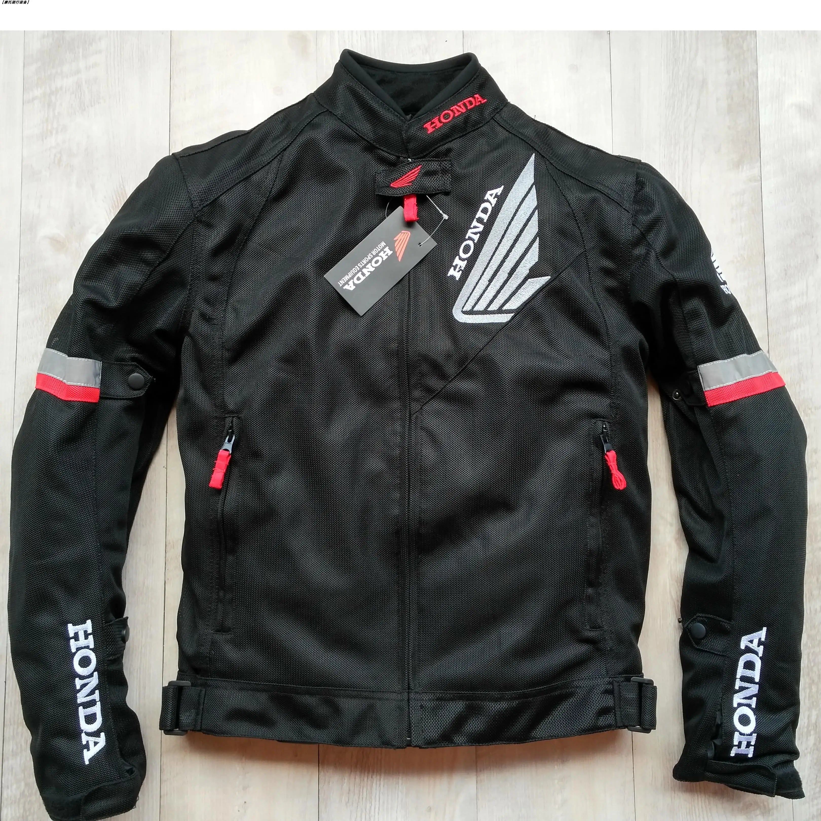 Honda Motorcycle Jacket with CE Body Armor F1 Racing Motorbike Jacket Men Women Riding Wear-resistant Moto Clothing Four Seasons