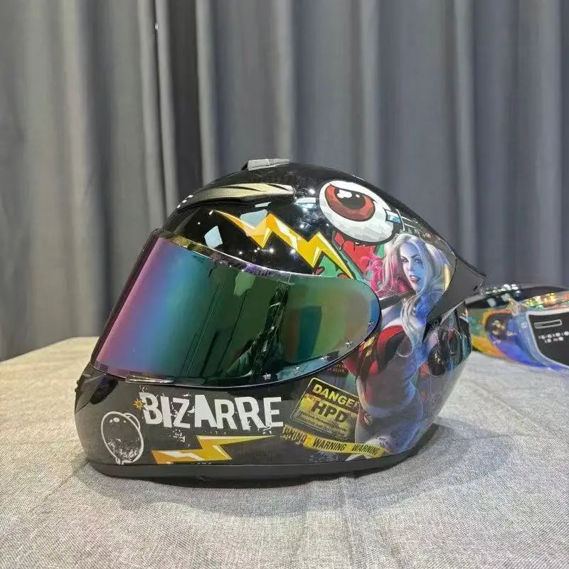 Adult Helmets For Motorcycle Full Face Helmet HD Visors Capacete De Moto Capacetes DOT Approved