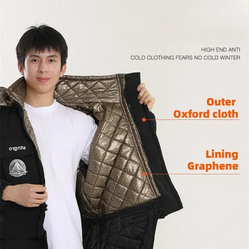 Electric Motorcycle Jacket Cold-proof Motorcycle Snow-proof Clothing Winter Skiing Fishing and Riding Cold-proof Clothing