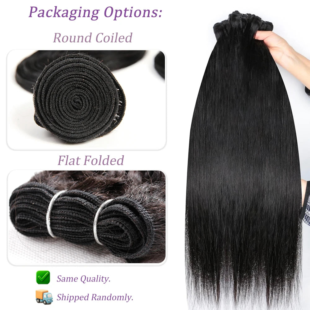 Straight Bundles Human Hair 20 22 24 Inch Brazilian Virgin Hair Bundles Remy Human Hair Weave Extensions 50 gram Per Bundle