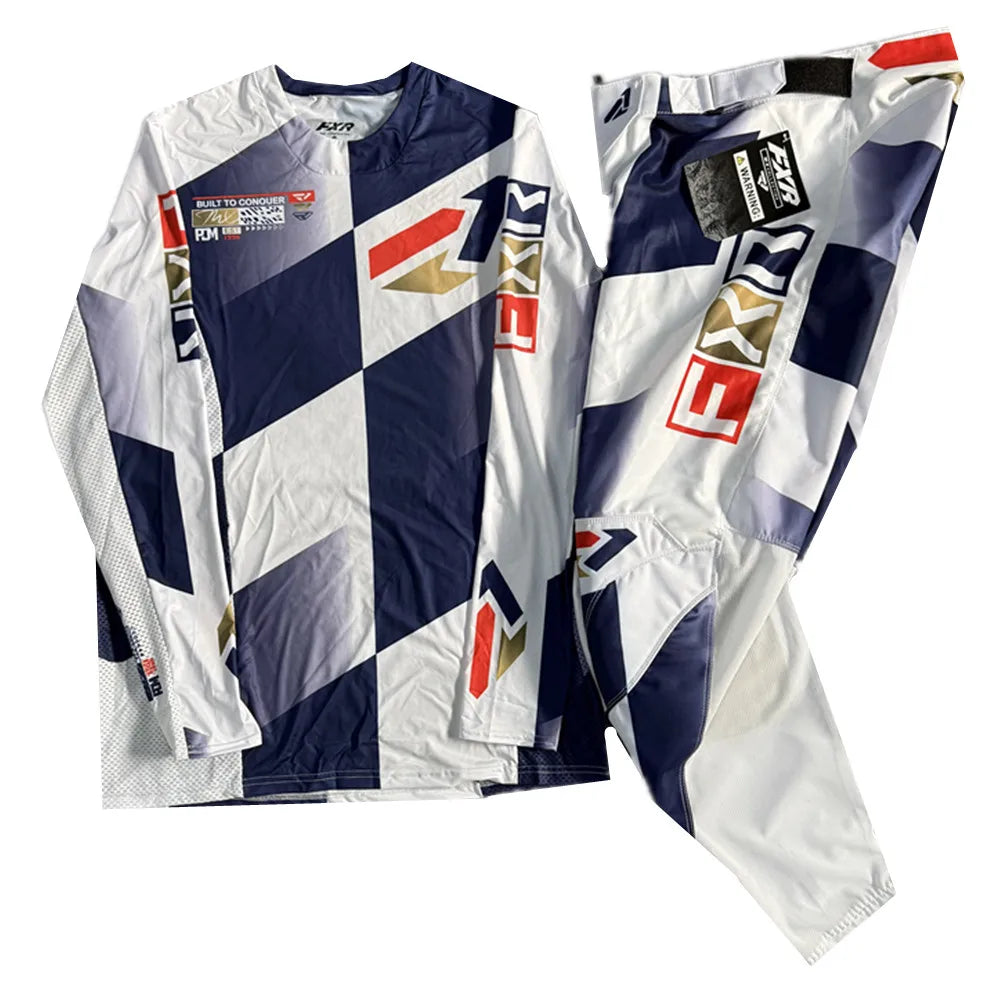 Motorcycle NEW Motorcycle Clothing Set Off Road MX Jersey Pants Set Dirt Bike Combo Gear Set Racing Motocross Set