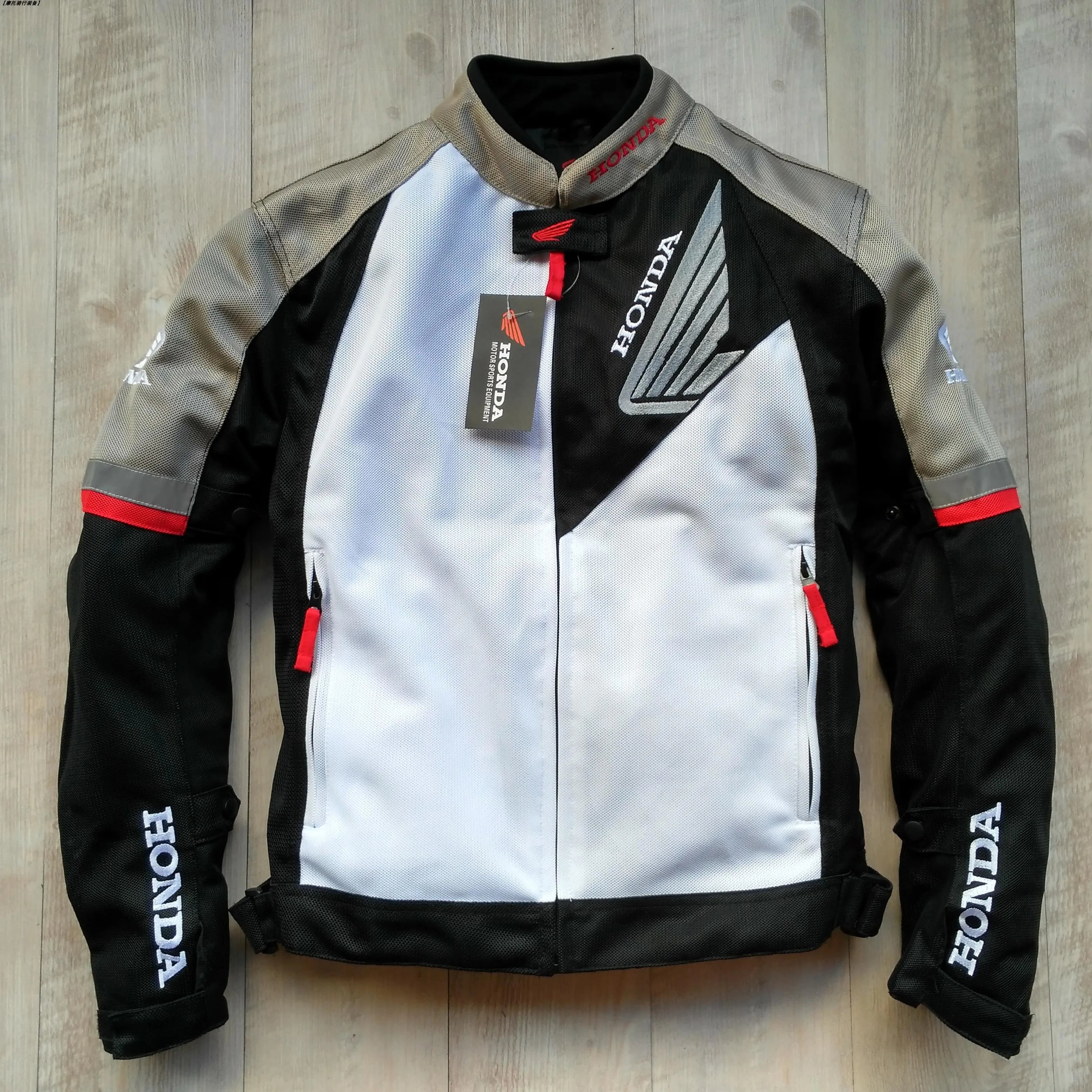 Honda Motorcycle Jacket with CE Body Armor F1 Racing Motorbike Jacket Men Women Riding Wear-resistant Moto Clothing Four Seasons