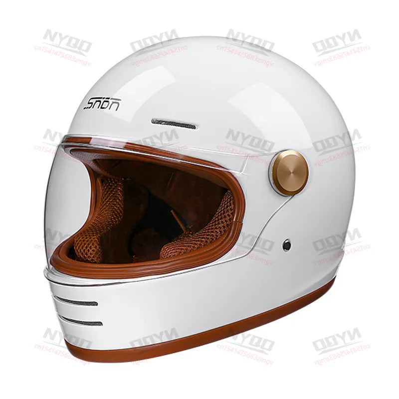 Retro Full-Face Motorcycle Helmet Off-Road Capabilities Durable Materials Enhanced Safety DOT Certified Helmet Motorcycle
