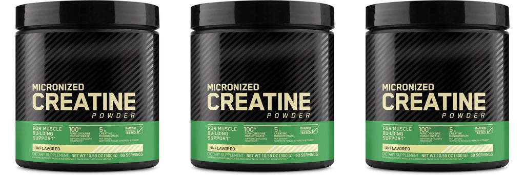Micronized Creatine Monohydrate Powder Supports Muscle Strength &Power Unflavored 300g (60 Servings) Dietary Supplement