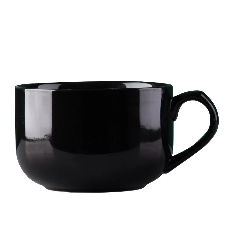 Large Capacity Coffee Mug 700ml Ceramic Breakfast Oatmeal Milk Tea Cup Instant Noodles Bowl Novelty Gifts Best For Your Friends