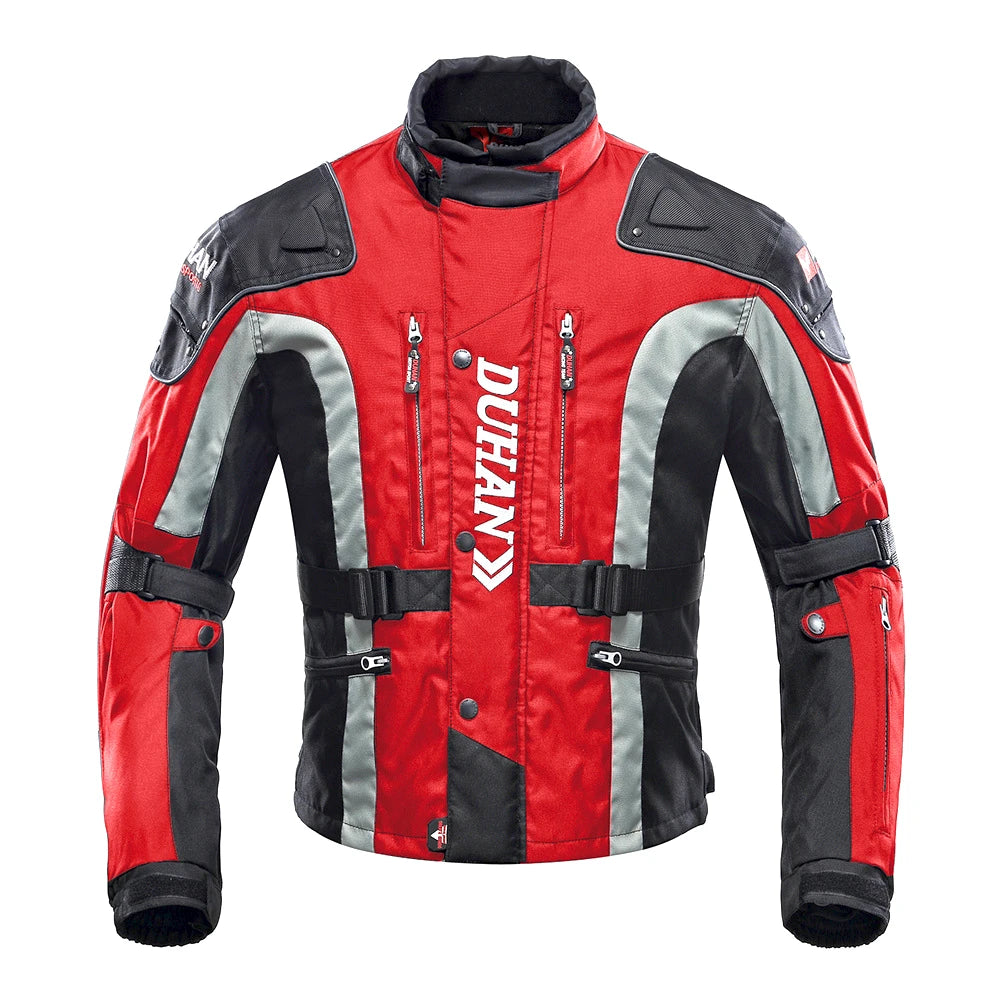 Motorcycle Jackets Wear-resistant Motorbike Riding Jackets Four Seasons Motocross Clothing Breathable Built-in Protective Gear