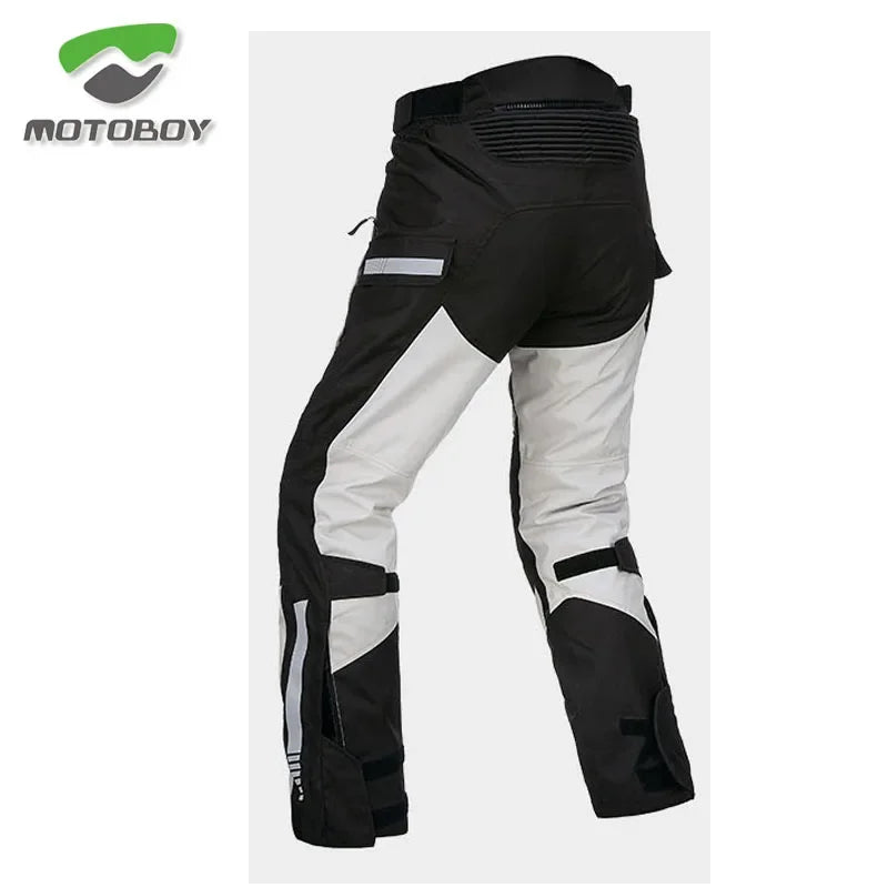 Warm Waterproof MOTOBOY motorcycle Jacket pants  winter motorbike jersey suit men's with CE Protectors motocross Rally Suit