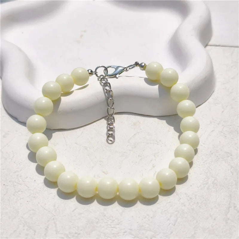 Fashion Dog Necklace Cat Collar DIY Pet Pearl Collar Jewelry Puppy Accessories Dog Neck Chain Chihuahua Pet Grooming Supplies