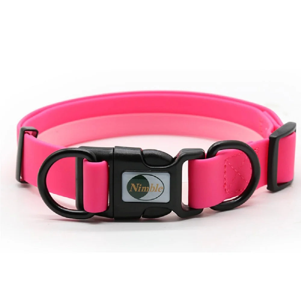 8 Colors Pet Dog Collar, PVC Waterproof Puppy Collars for Small Medium Large Dogs Dirty Resistant and Easy to Clean Pet Supplies