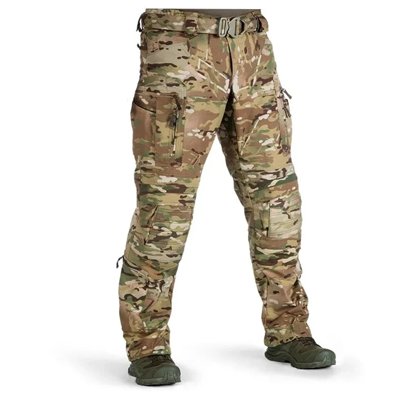Men Combat outdoors Tactical Cargo Pants Sport Camping Trousers Camouflage Multicam Black Trekking Climbing Hunting Clothes