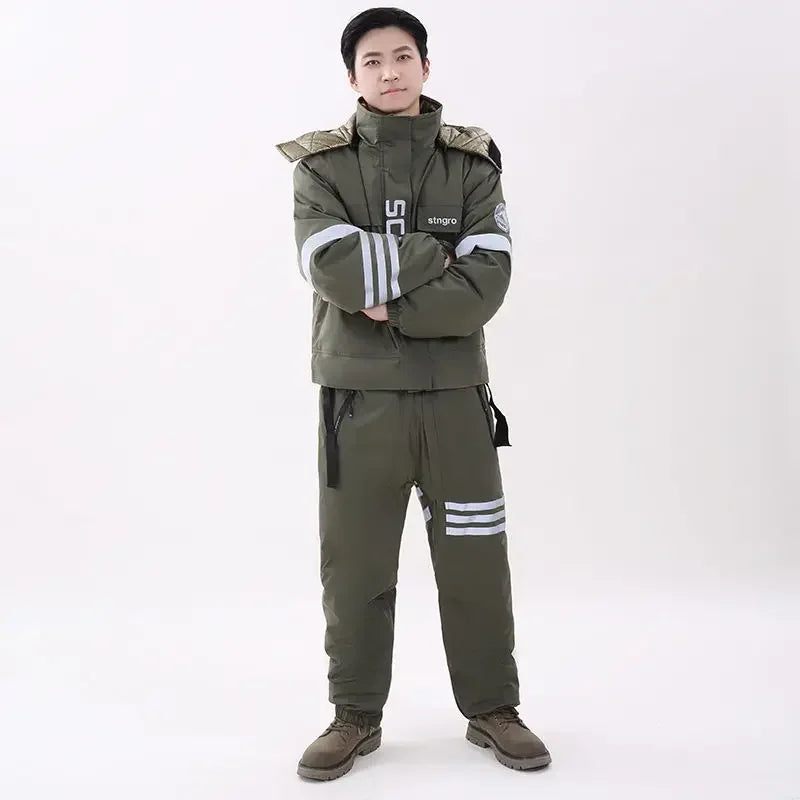 Electric Motorcycle Jacket Cold-proof Motorcycle Snow-proof Clothing Winter Skiing Fishing and Riding Cold-proof Clothing