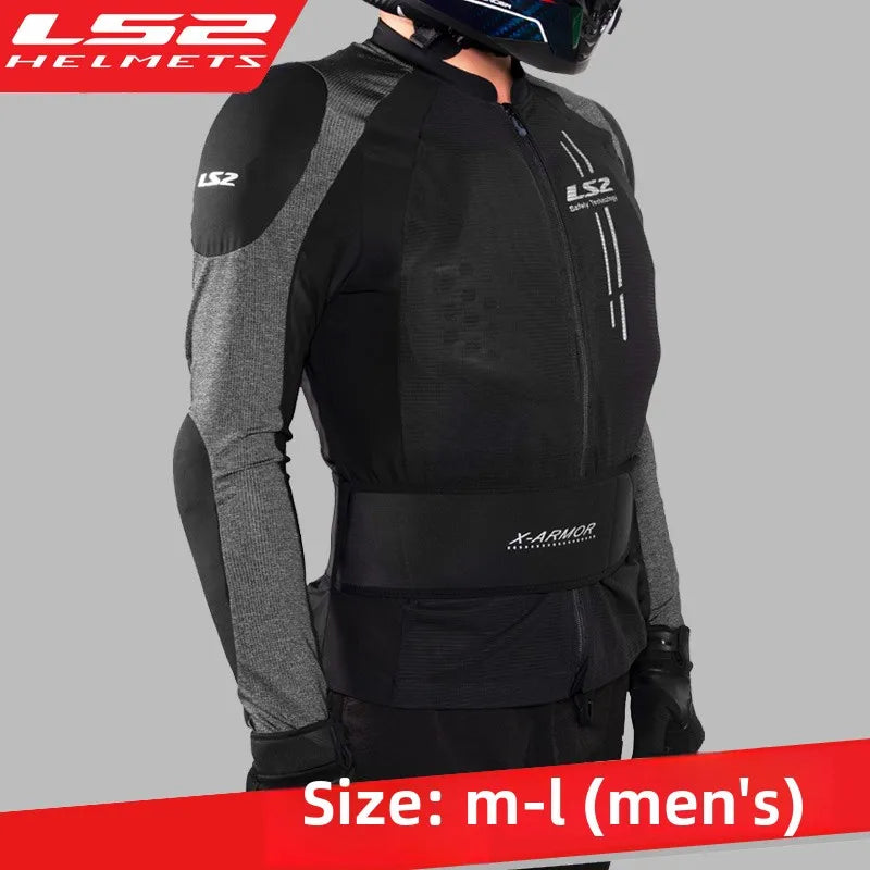 OriginalLS2 Motorcycle Jacket X-Armor Motocross Riding Clothing Summer Breathable Motorbike Jacket Men Women Moto Racing Jacket