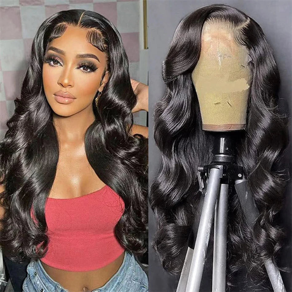 13x4 HD Transparent Lace Front Human Hair Wigs For Women Wear Go Glueless Wig Peruvian Body Wave Lace Frontal Wig With Baby Hair