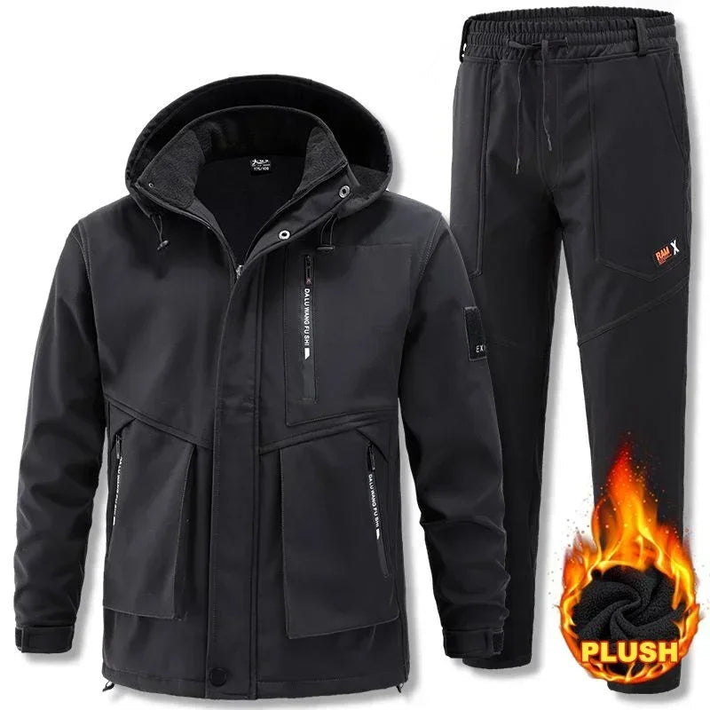 Motorcycle Set Men Jacket Windproof Waterproof Motorbike Riding Clothing Protective Gear Chaqueta Moto Male Motorcycle Clothing