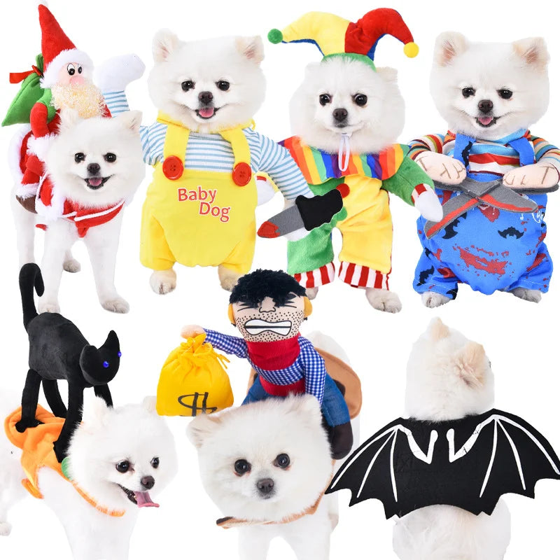 Pet clothes funny transformations pet dogs Halloween pet supplies dog clothes