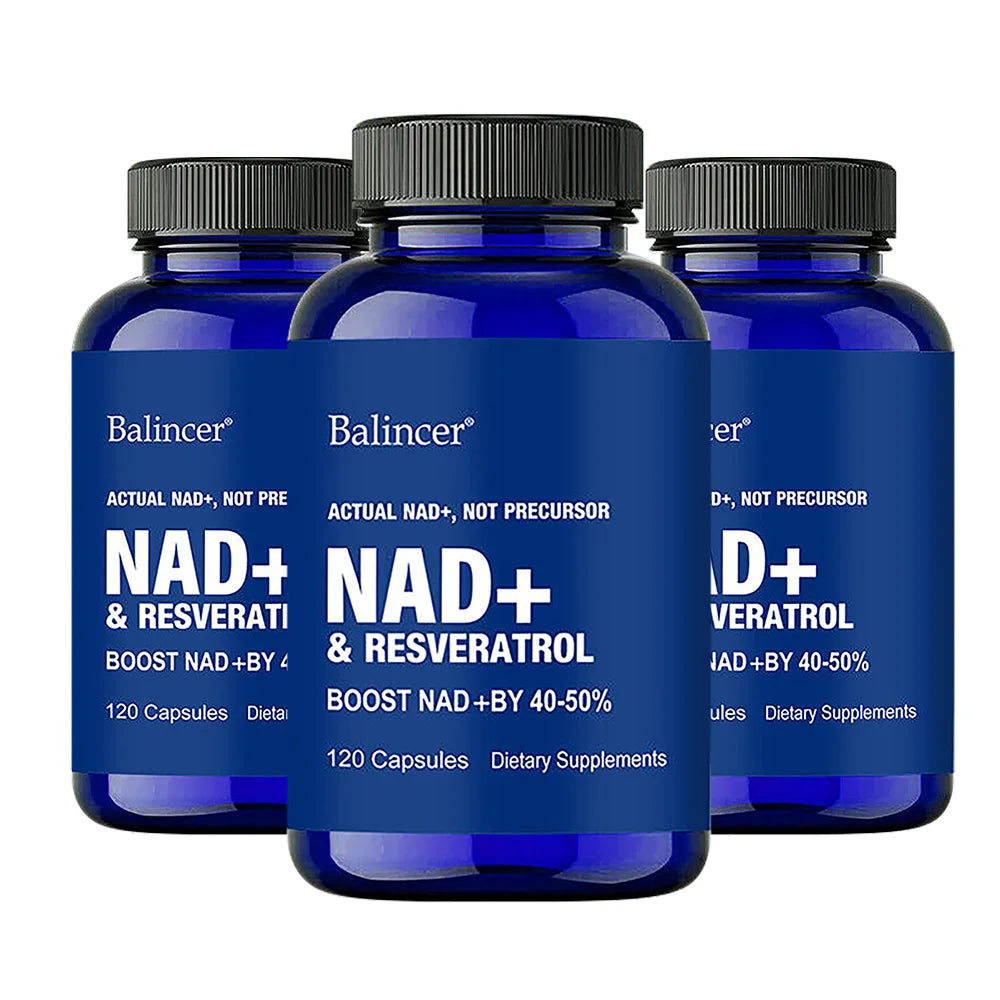 Resveratrol NAD+ Supplement - Support Cellular Health, Stamina & Healthy Aging, Supports DNA Repair and Healthy Metabolism