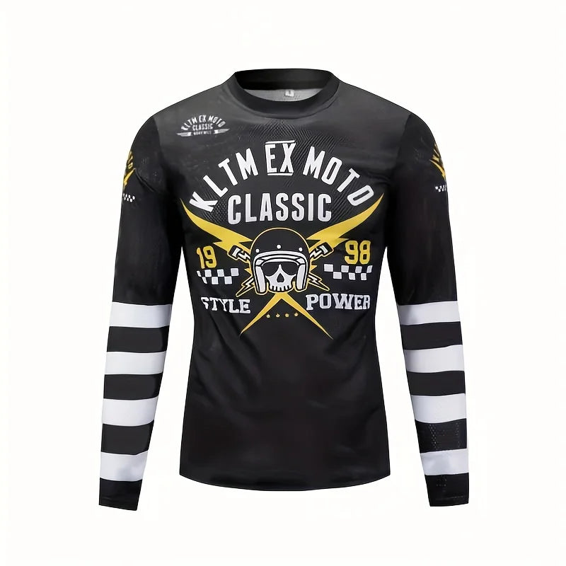 2026 MOTORCYCLE JERSEY WICKING LONG SLEEVED SWEAT ABSORBING MOTORCYCLE CLOTHING CYCLING SHIRT FOR BIKING RIDING SPORTS