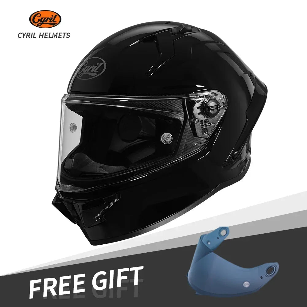 Full Face Motorcycle Helmet DOT Approved Helmet for Men Women Original CYRIL Cascos Para Moto Motorbike Helmets Casco Moto