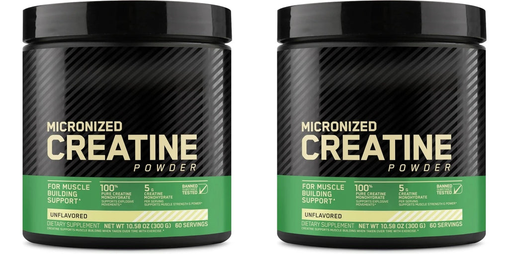 Micronized Creatine Monohydrate Powder Supports Muscle Strength &Power Unflavored 300g (60 Servings) Dietary Supplement
