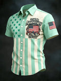 2026 New America 250th Anniversary Hawaiian Shirt Men USA Flag 1776–2026 Shirt American Independence Day Apparel Fourth Of July