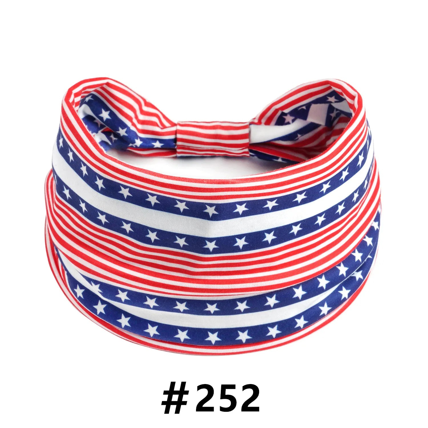 American Flag Headbands Women 4th of July Head Band Wide Turban Headwrap Red White and Blue Hairbands USA Patriotic Accessories