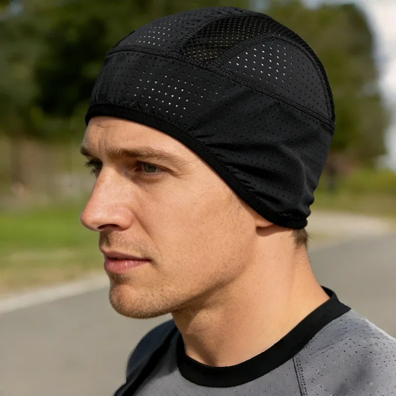 Motorcycle Helmet Inner Cap Hat Ice Silk Breathable Quick Dry Hat Racing Cap Under Helmet Beanie Cap Motocross Motor Helmet Hat