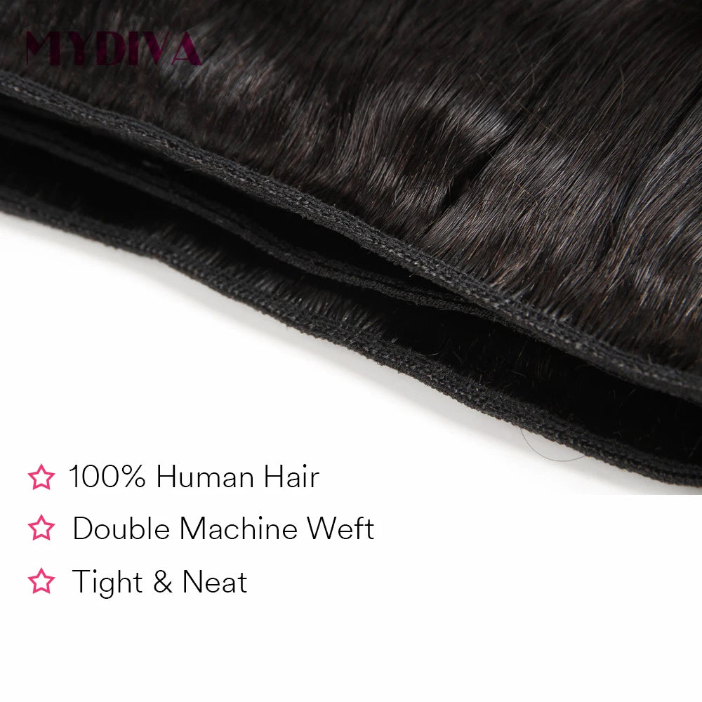 Straight Bundles Human Hair 20 22 24 Inch Brazilian Virgin Hair Bundles Remy Human Hair Weave Extensions 50 gram Per Bundle