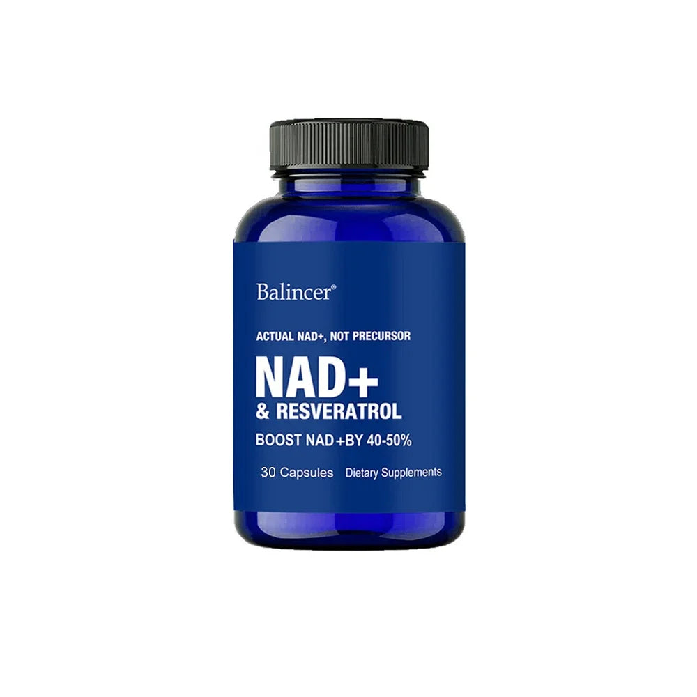 Resveratrol NAD+ Supplement - Support Cellular Health, Stamina & Healthy Aging, Supports DNA Repair and Healthy Metabolism