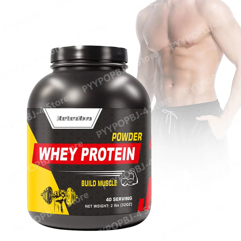 Whey Protein Powder 2lbs - 88% Fast-Acting Whey + 12% Casein for Muscle Growth & Recovery, 40 Servings, Build Lean Muscle