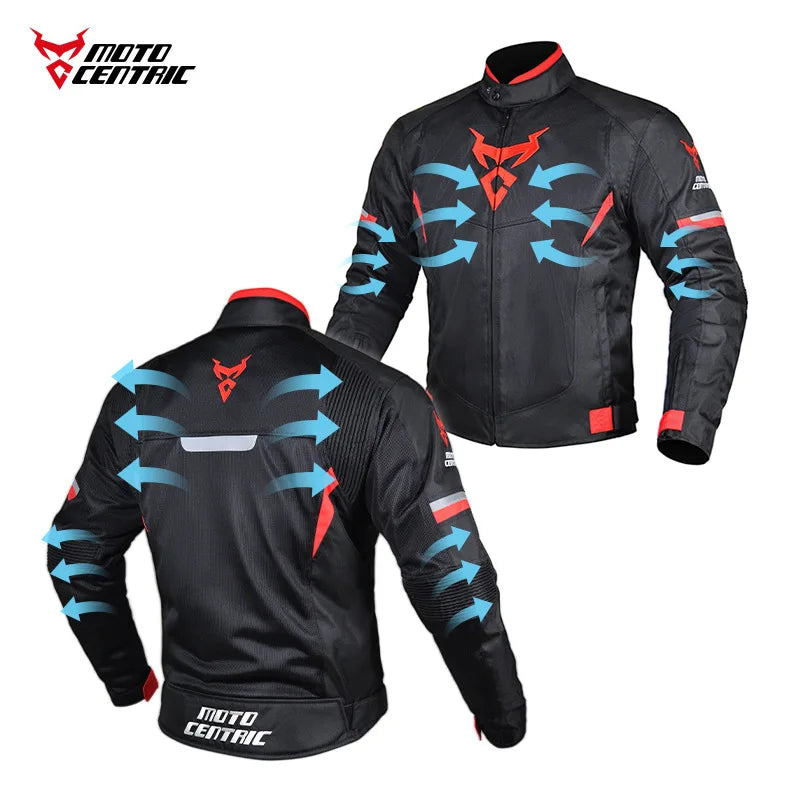 Motorcycle Jacket Protective Clothing Road Commuter Sports Off-Road Riding Clothing Reflective Breathable Durable Anti-Falling