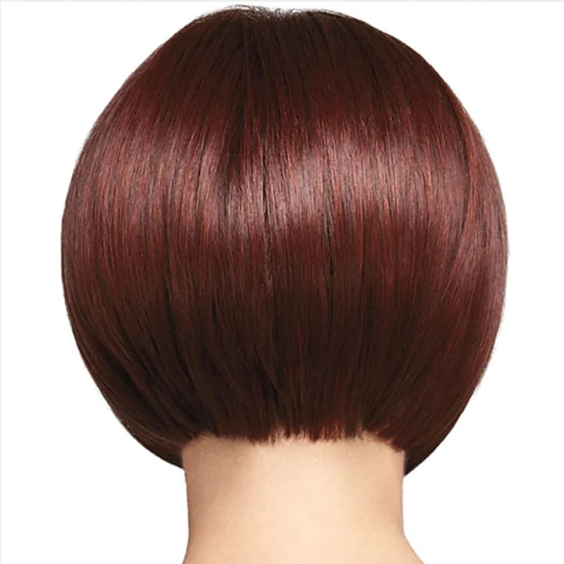 HAIRJOY Synthetic Hair Short Straight  Flapper Cosplay Bob Wigs for Women  Costumes Wig