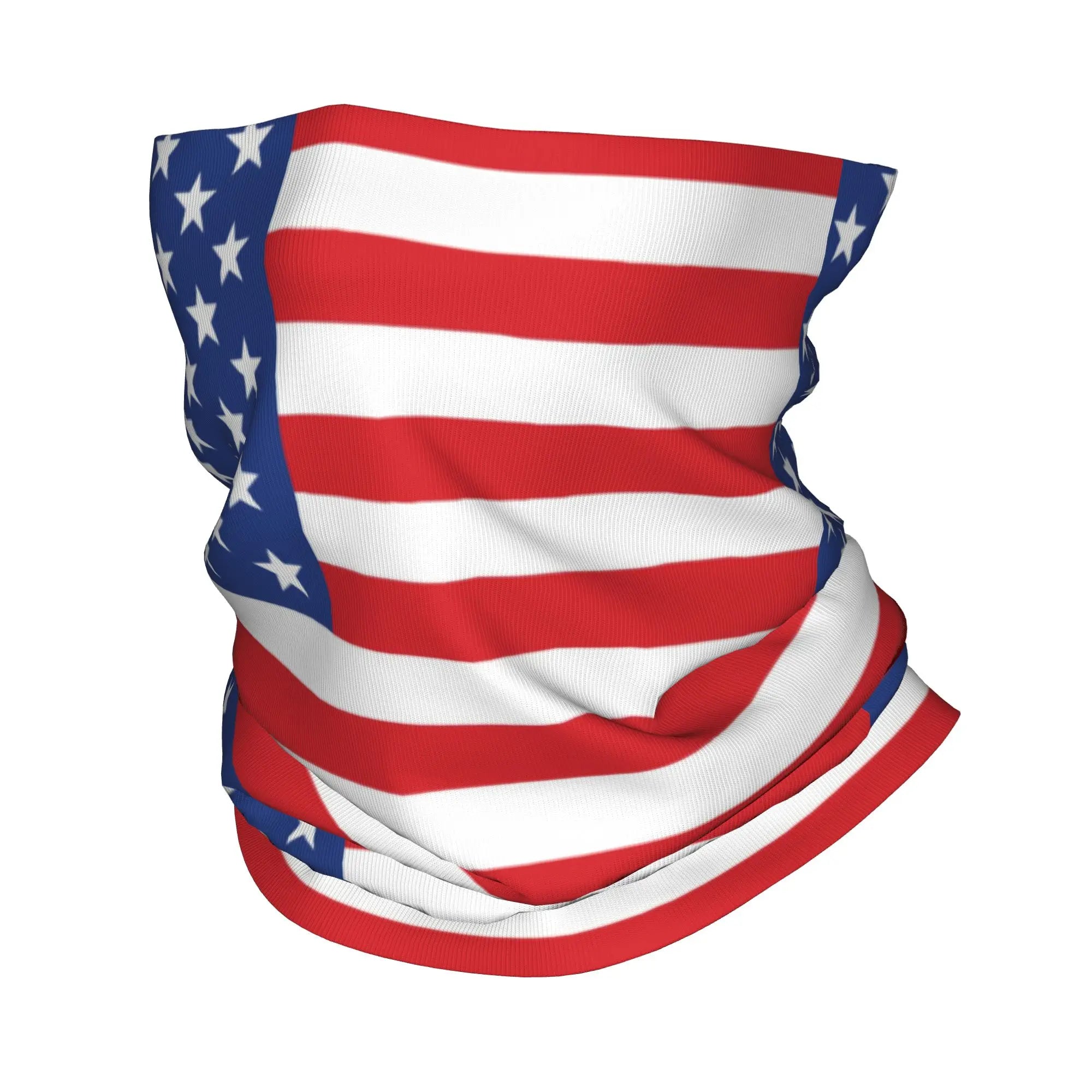 Custom Vintage American Flag Bandana Neck Gaiter for Hiking Hunting Women Men Wrap Scarf USA Proud Balaclava Warmer
