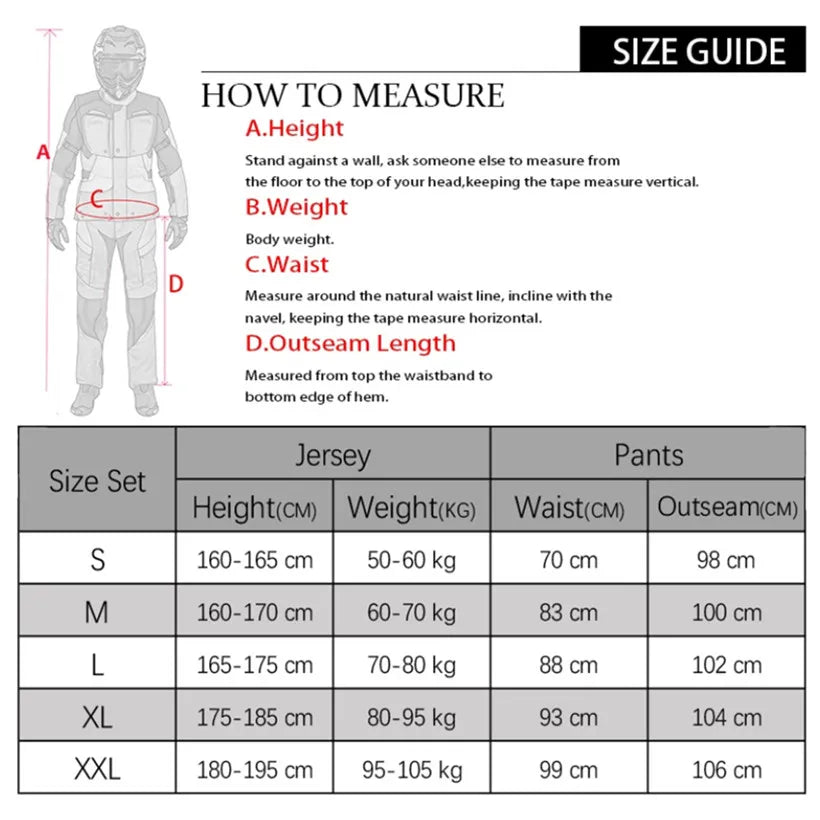 Motorcycle NEW Motorcycle Clothing Set Off Road MX Jersey Pants Set Dirt Bike Combo Gear Set Racing Motocross Set