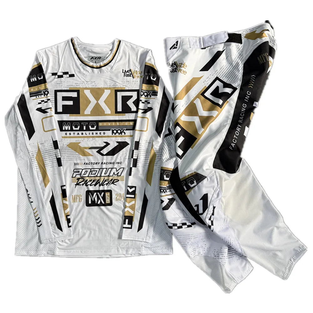 Motorcycle NEW Motorcycle Clothing Set Off Road MX Jersey Pants Set Dirt Bike Combo Gear Set Racing Motocross Set