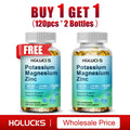Potassium Magnesium Complex Supplement, Support Vascular, Bone, Heart, Muscle & Nerve Health, Boost Immune, Enhance Energy