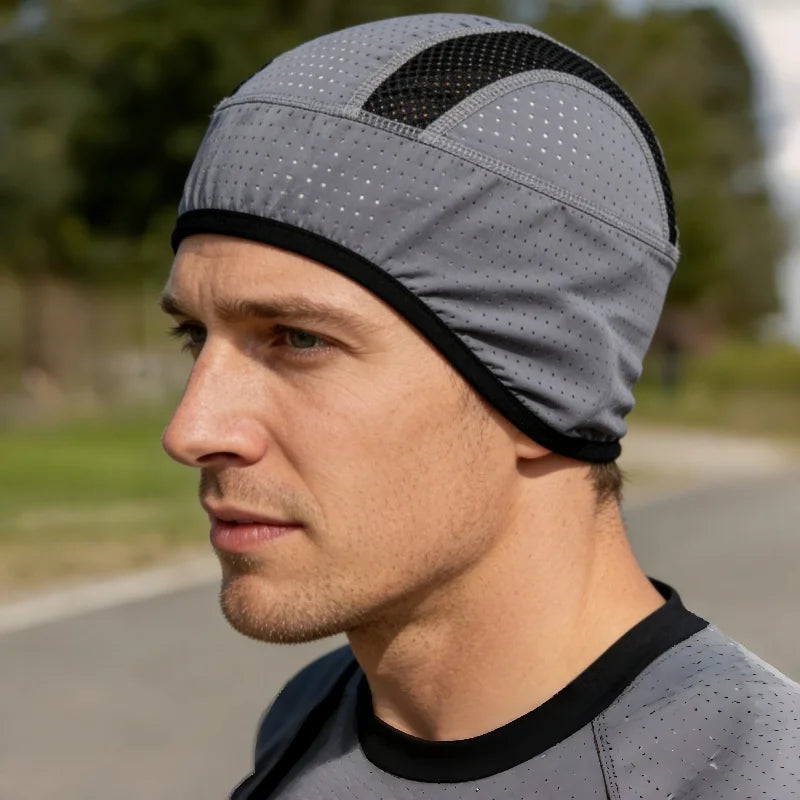 Motorcycle Helmet Inner Cap Hat Ice Silk Breathable Quick Dry Hat Racing Cap Under Helmet Beanie Cap Motocross Motor Helmet Hat