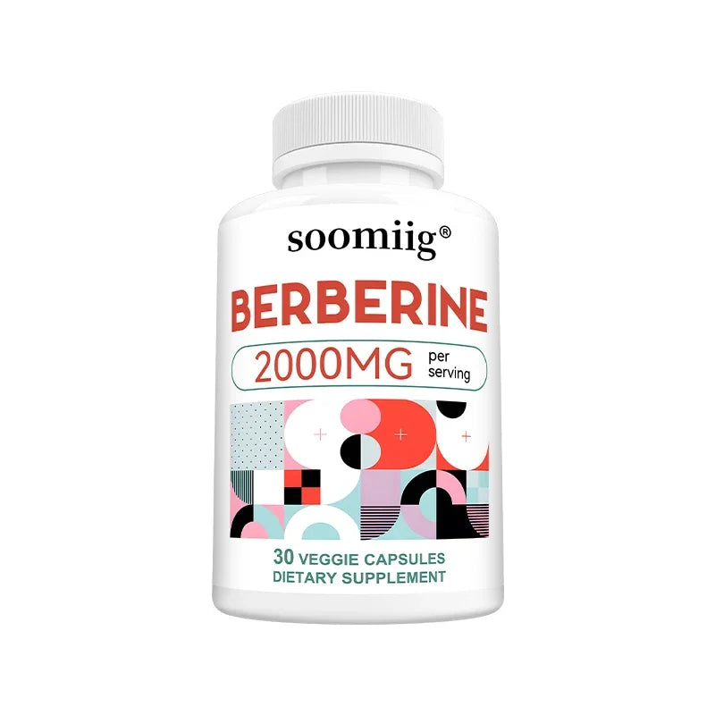 2000 Mg Berberine Supplement Capsules, Supports Metabolism, Regulates Blood Sugar Levels, and Enhances The Immune System