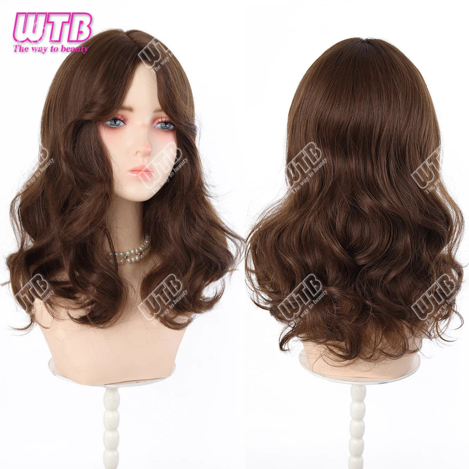 Synthetic Short Wavy Wigs for Women Black Bob Wigs for Black Women Short Bob Curly Wavy Hair Wigs Synthetic Curly Hair