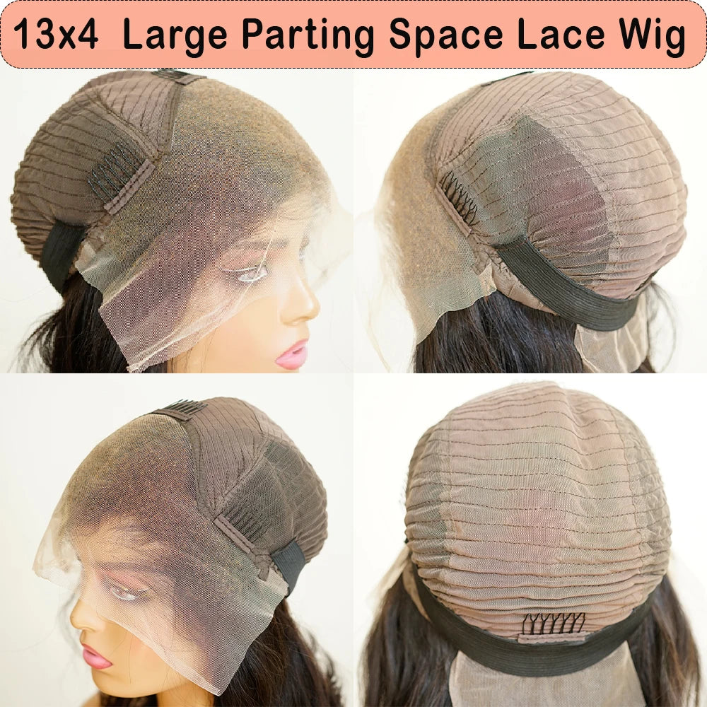 Lagos Hairline Straight Bob Human Hair Wig Short Dark Blonde 13x4 HD Lace Frontal Glueless Wigs Preplucked Ready To Wear