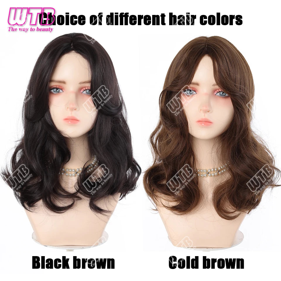 Synthetic Short Wavy Wigs for Women Black Bob Wigs for Black Women Short Bob Curly Wavy Hair Wigs Synthetic Curly Hair