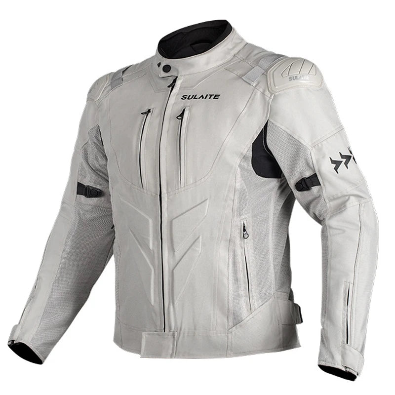 Summer Breathable Motorcycle Jacket Road Racing Clothing  Motorcycle Equipment Built-in Chest Protection New