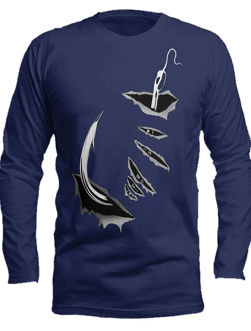 Fishing Long Sleeve Tshirt Hunting Camouflage 3d Print T-shirt Men Women Fashion Outdoor Sports Oversized Tops Tees Men Clothes