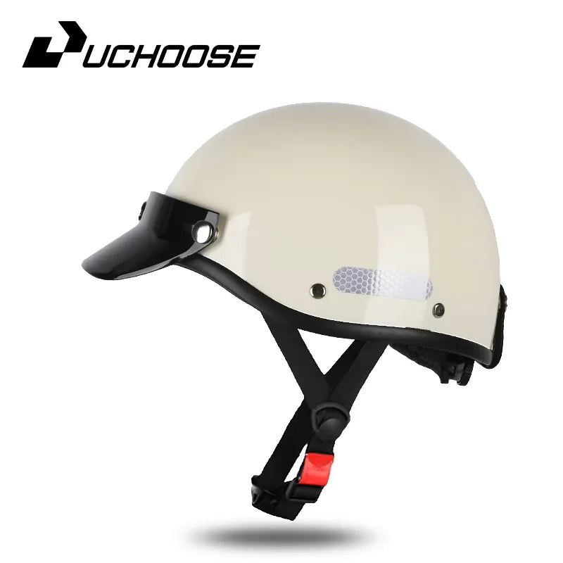 Vintage Helmet Motorcycle Helmet Cruiser half helmet Men Women Adult Child All seasons summertime Simple and nice