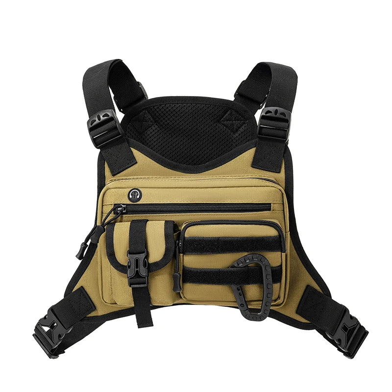 Outdoor Tactical Vest Multi-Functional Waterproof Wear-resistant Vest Backpack Men's Tactical Chest Bag for Hunting