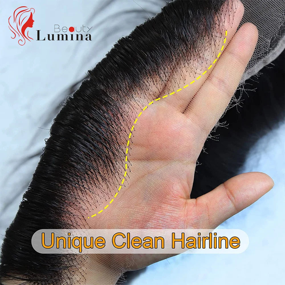 13x6 HD lace Frontal Only Invisible HD Transparent Lace Melt Skins 13x6 Straight Lace Frontal Only Human Hair Remy Pre Plucked