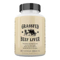 Grassfed Beef Liver Capsules 500mg Each, Pasture Raised Bovine Liver Supplement, Non GMO, 180 Capsules